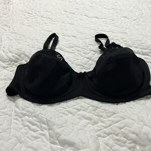 PINK- Black underwire 36 D bra.